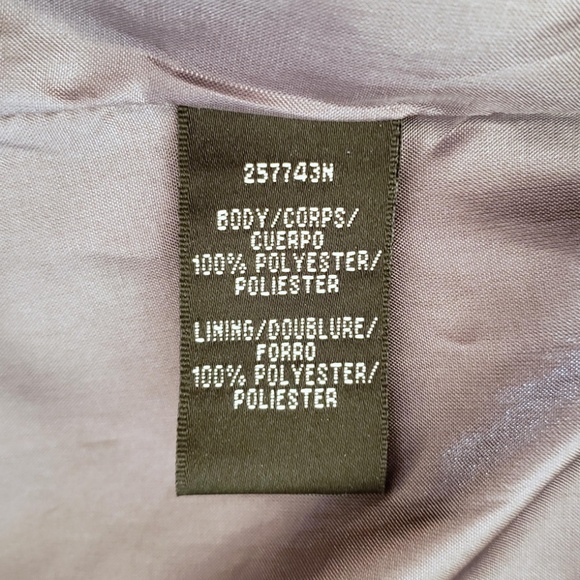 JS Boutique Silver Gray Satin Strapless Dress - Picture 5 of 5